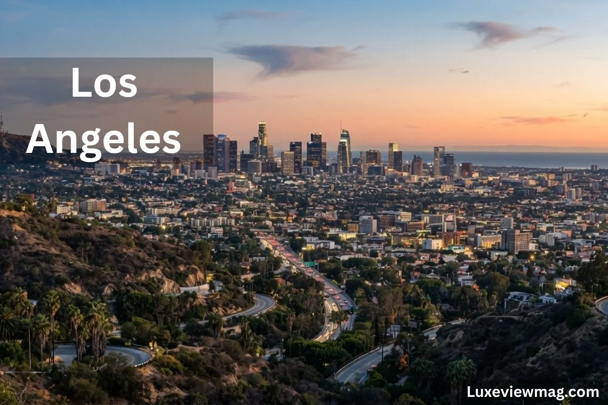 A scenic view of Los Angeles showcasing diverse neighborhoods and iconic landmarks, highlighting top living areas.
