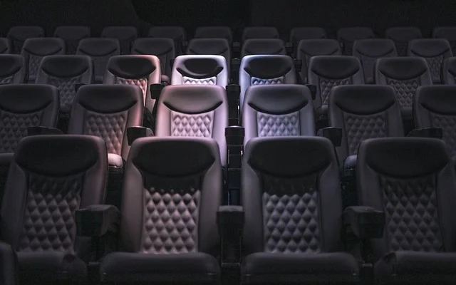 Rows of empty seats in the Galaxy Riverbank IMAX Luxury+ Theatre, showcasing a spacious and inviting cinema environment.