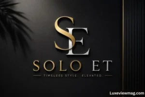 Solo ET logo showcasing sleek typography, representing a contemporary and minimalist design approach.