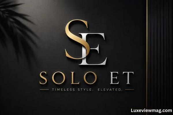 Solo ET logo showcasing sleek typography, representing a contemporary and minimalist design approach.