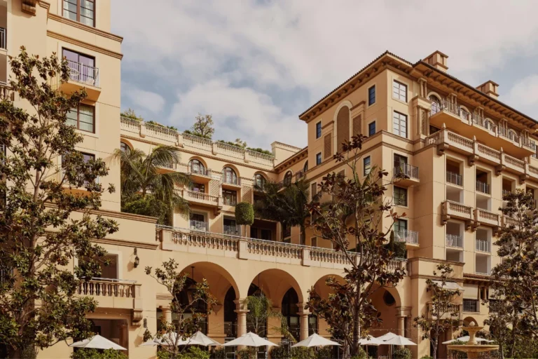 The Maybourne Beverly Hills luxury hotel exterior in Beverly Hills