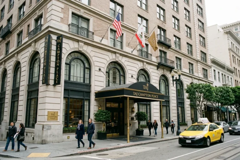 Taj Campton Place takes the opposite approach a 110-room boutique property tucked just off Union Square in a landmark building dating to 1909, built on the idea that hyper-attentive, highly personal service can matter more than scale.